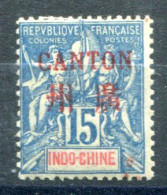 Canton      7 *       Surcharge Rouge - Unused Stamps