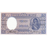 Chile, 5 Pesos = 1/2 Condor, Undated (1958-59), KM:119, NEUF - Chile