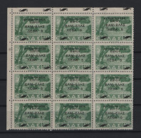 GREECE 1945 NATIONAL RESISTANCE EVROS ISSUE ΑΥΤΟΔΙΟΙΚΗSΗ ΕΒΡΟΥ 25000 DR/5 ΛΕΒΑ MNH STAMP IN BLOCK OF 12    HELLAS No R51 - Résistance Nationale