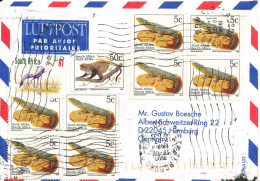 South Africa Air Mail Cover Sent To Germany 18-7-1998 - Poste Aérienne