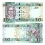 SOUTH SUDAN 10 POUND 2016 P-12b UNC - South Sudan