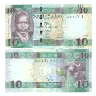 SOUTH SUDAN 10 POUND 2016 P-12b UNC - Sudán Del Sur