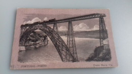 PORTUGAL PORTO - Ponte Maria Pia SENT TO HOLLAND WITH A NETHERLANDS POSTAGE DUE INK STAMP - Porto