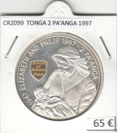 CR2099 MONEDA TONGA 2 PA'ANGA 1997 PLATA - Tonga