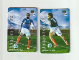 Magnets En Relief  Les Joueurs De L'Equipe De France De Football " Julien ESCUDË " & "William GALLAS" - Deportes