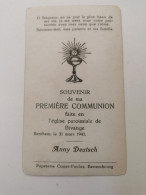 Luxembourg Communion, Bivange Berchem 1940 - Comunioni