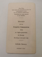 Luxembourg Communion, Bivange Berchem 1948 - Comunioni