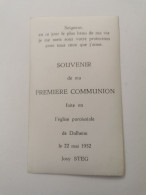 Luxembourg Communion, Dalheim 1952 - Comunioni