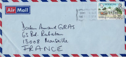 BERMUDA 1977 AIRMAIL  LETTER SENT FROM HAMILTON TO MARSEILLE - Bermuda