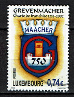 Luxembourg 2002 - YT 1539 - The 750th Anniversary Of Grevenmacher's Charter Of Freedom - Oblitérés