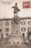 48 - Châteauneuf-de-Randon (Lozère) - Statue De Du Guesclin Et Plaque Commémorative - Chateauneuf De Randon