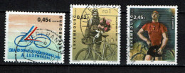 Luxembourg 2002 - YT 1528/1530 - Grand Départ Du Tour De France Cycliste, Vélo, Cycle, Bicycle, Fahrrad - Oblitérés