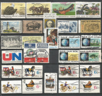 USA Top Quality Commemoratives Cpl Yearset 1970 In 26 Pcs+ 1 Pair (ALL VFU) - SC.# 1387/1392 + # 1405/22 Incl.PRECANCELS - Collections