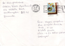 BERMUDA 2005  LETTER SENT FROM HAMILTON TO PORTUGAL - Bermuda