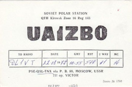 AK 183744 QSL - USSR - Kirovsk - Radio Amateur
