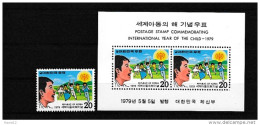A08099)Korea - S. 1158** + Bl 433** - Corea Del Sur