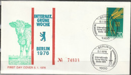 Berlin FDC1976 Mi-Nr. 516   50 Jahre Grüne Woche Berlin  (d 4448 ) Günstige Versandkosten - 1971-1980