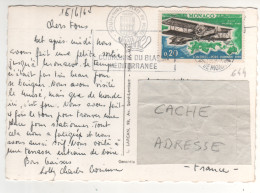 Timbre , Stamp Yvert N° 644 " Avion Biplan Vickers Vimy "  Sur CP , Carte , Postcard Du 16/06/64 - Covers & Documents