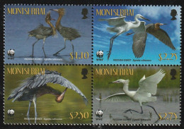 Montserrat 2010, Postfris MNH, WWF, Red-breasted Heron - Montserrat