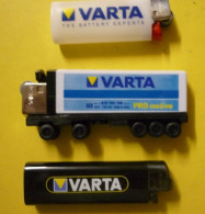 Briquet Marque VARTA Batteries 3 Briquets Dont Un Forme Camion - Andere & Zonder Classificatie