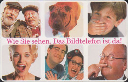 Germany P08/98  Bildtelefon - T-View 100 Telefon - ISDN - Hund & Menschen - DD:3803 - P & PD-Series: Schalterkarten Der Dt. Telekom