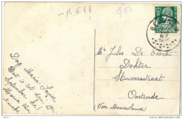 _R688:Fatasiekaart Verstuurd Met N°340:  BEERNEM ..> Verstuurd  Naar:  Oostende - 1932 Ceres Und Mercure