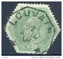 By975:N° TG12: 25 Cent: Telegraafstempel: LOUVAIN  *  * - Timbres Télégraphes [TG]