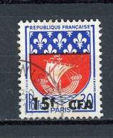 FRANCE SURCHARGÉ CFA - BLASON - N° Yvert 350A Obli. - Usati