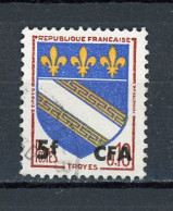 FRANCE SURCHARGÉ CFA - BLASON - N° Yvert 346A Obli. - Usados