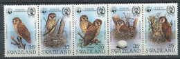 Swaziland ** N° 399 à 403 Se Tenant - Oiseau : Le Hibou-pêcheur - Swaziland (1968-...)