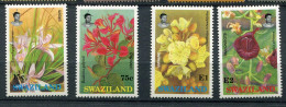 Swaziland ** N° 588 à 591  - Fleurs Indigènes - Swaziland (1968-...)