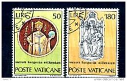 A19754)Vatikan 594 - 595 Gest. - Oblitérés