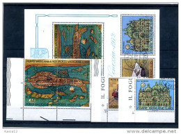 A19761)Vatikan 599 - 604 VB + Bl 3 Gest. - Used Stamps