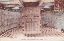 59 - Loos-les-Lille (Nord) - Intérieur Du Monument Aux Morts - Loos Les Lille