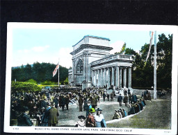 ► 1920 Municipal Band Stand San Francisco  California - San Francisco