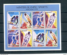 A22468)Olympia 98: Liberia 1866 - 1869 KLB** - Winter 1998: Nagano