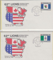 Canada 1979 62nd Lions Int. Convention 2 Covers (CN180D) - Enveloppes Commémoratives