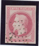 80c Rose Signé Jf BRUN Obl Ancre Noire TTB. - Napoléon III.