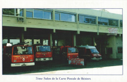 34 BEZIERS 7E SALON DE LA CARTE POSTALE 1997 GREVE DES POMPIERS 1994 CPSM BON ETAT - Beziers