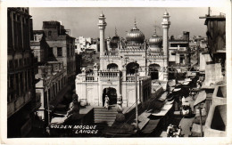 PC PAKISTAN LAHORE GOLDEN MOSQUE REAL PHOTO POSTCARD (a50212) - Pakistán