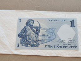 Israel-1 LIRA FISHMAN-(1958)-(rite Number From-RED)-(98)-(702699-א/5)-GOOD-BANK NOTE - Israel