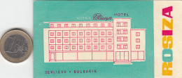 ETIQUETA - STICKER - LUGGAGE LABEL  HOTEL SEVLIEVO   - BULGARIA- BULGARIE - Etiquetas De Hotel