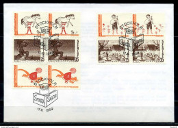 F0741)Schweden FDC 657/61 Maerchen - Briefe U. Dokumente