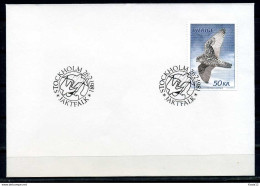 F0756)Schweden FDC 1140 Voegel - Briefe U. Dokumente