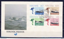 F0873)Faroer FDC 24/7 Schiffe - Färöer Inseln