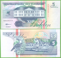 Delcampe - SURINAME 5 GULDEN 1998 P-136b  UNC - Surinam