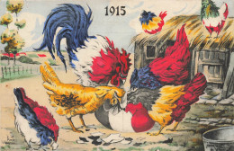 WW1 Guerre 14/18 War * CPA Illustrateur Satirique * 1915 Coqs Et Oeuf * Pâques ? Coq Pays - War 1914-18