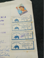 MARCHE DA BOLLO DIRITTI DI SEGRETERIA COMUNE DI CATANIA 1957 - Revenue Stamps