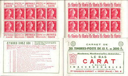 CARNET 1011-C 13 Type Muller "LE BAS CARAT". SEULE PROPOSITION Sur DELCAMPE. RARE. - Alte : 1906-1965