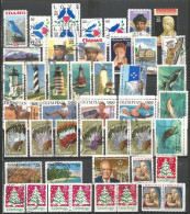 USA HIGH QUALITY 1990 Yearset - Selection Of Used Stamps Of The Year - # 46 VFU Pcs INCL. Bklt Pairs - Volledige Jaargang